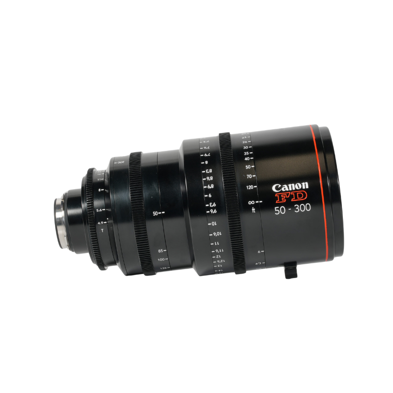 CANON FD 50-300mm t4.9, Pl FF. Vintage lens. HD House lens rentals.